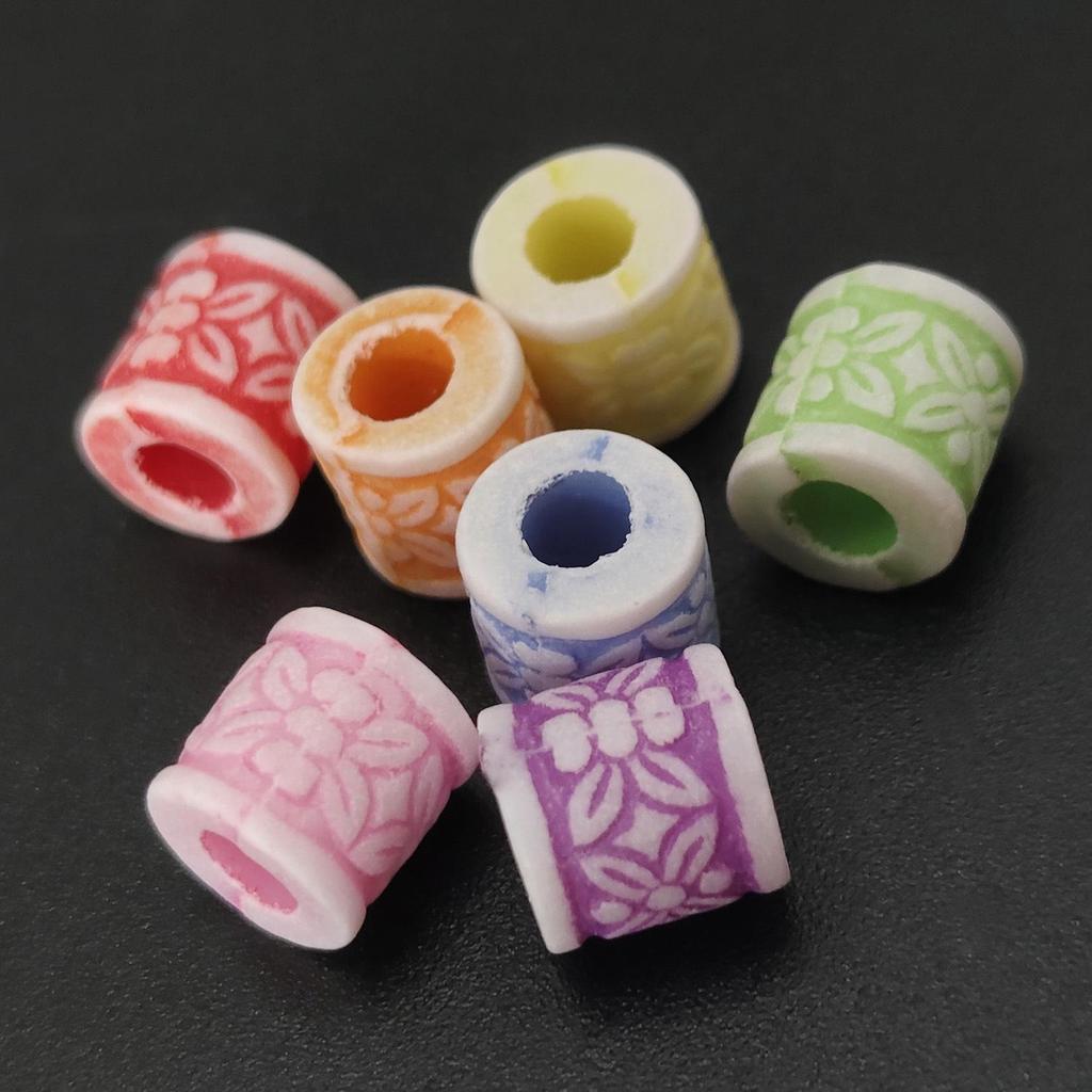 Ethnic Marine Bead Pen Holder: Water-Washed Beads for DIY Necklace, Bracelet, and Clothing Accessories.