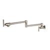 Black Wall Mounted Pot Filler Faucet Swivel Folding Rotary Kitchen Sink Faucet Brushed Gold Single Cooling Sink Tap