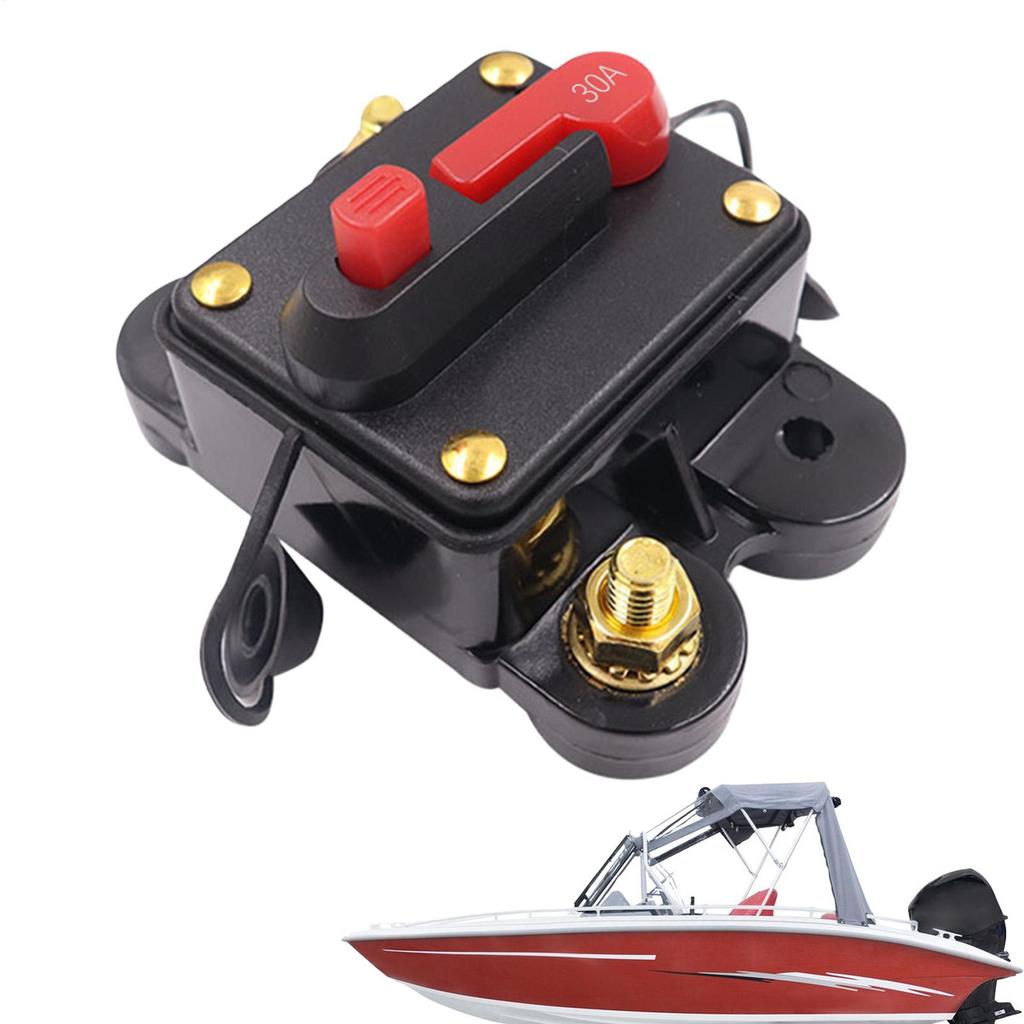 RV Automobile Yacht Boat RV Circuit Breaker Fuse Reset DC 12V 10W Waterproof 30A 40A 50A 60A 70A 80A 100A 120A Car Accessories