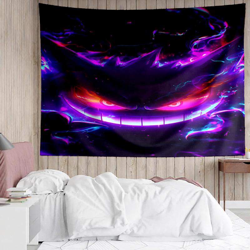 1PC Ghost Haunting Glow K-pop Music Group Tapestry Accessories for Bedroom,Livingroom, Dormitory Room Wall Decor Fan Birthday Gifts