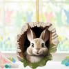 Practical Colorful Easters Rabbit Ornament Tree Hanging Pendant Suitable for Decorating Living Room Classrooms and Window