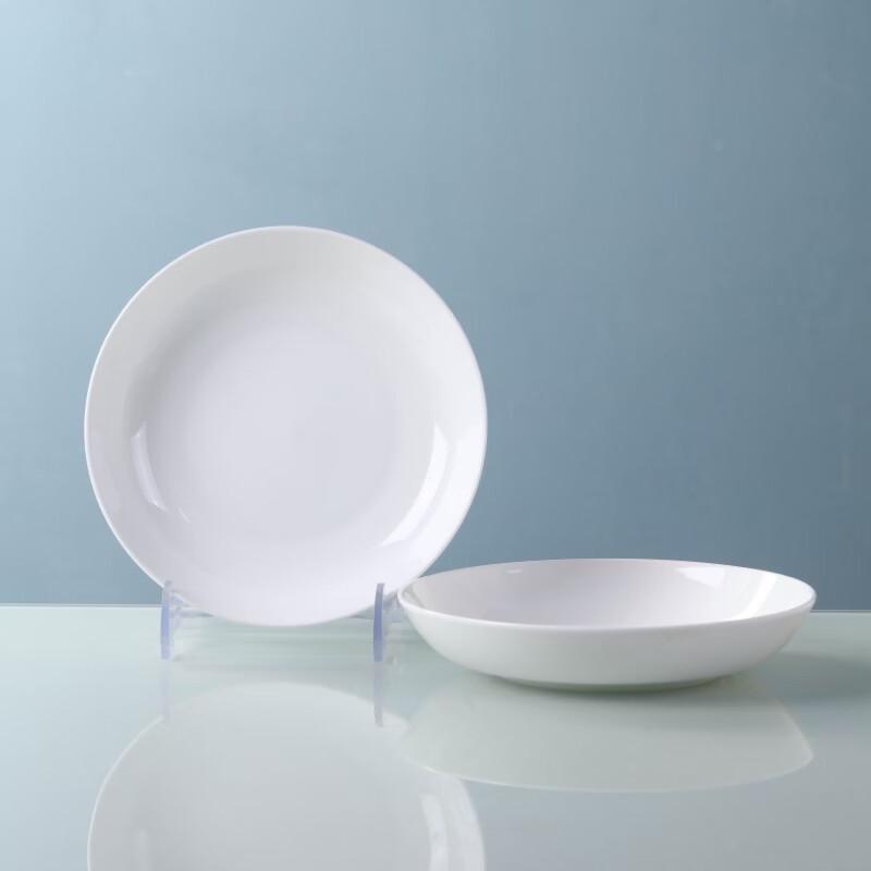 Jingdezhen Underglaze Ceramic 7-Inch Dinner Plates - 4-Pack