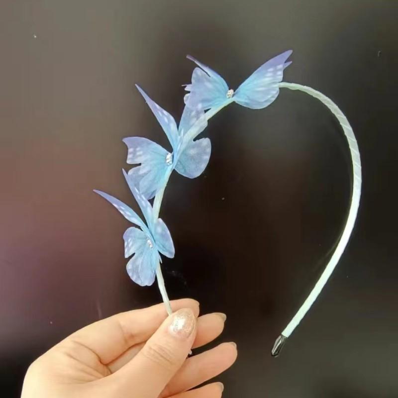 

Детский искусственный головной убор в виде бабочки, повязка на голову, тканевая, для девочек, милая заколка для волос, для учениц начальной школы, детские аксессуары для волос