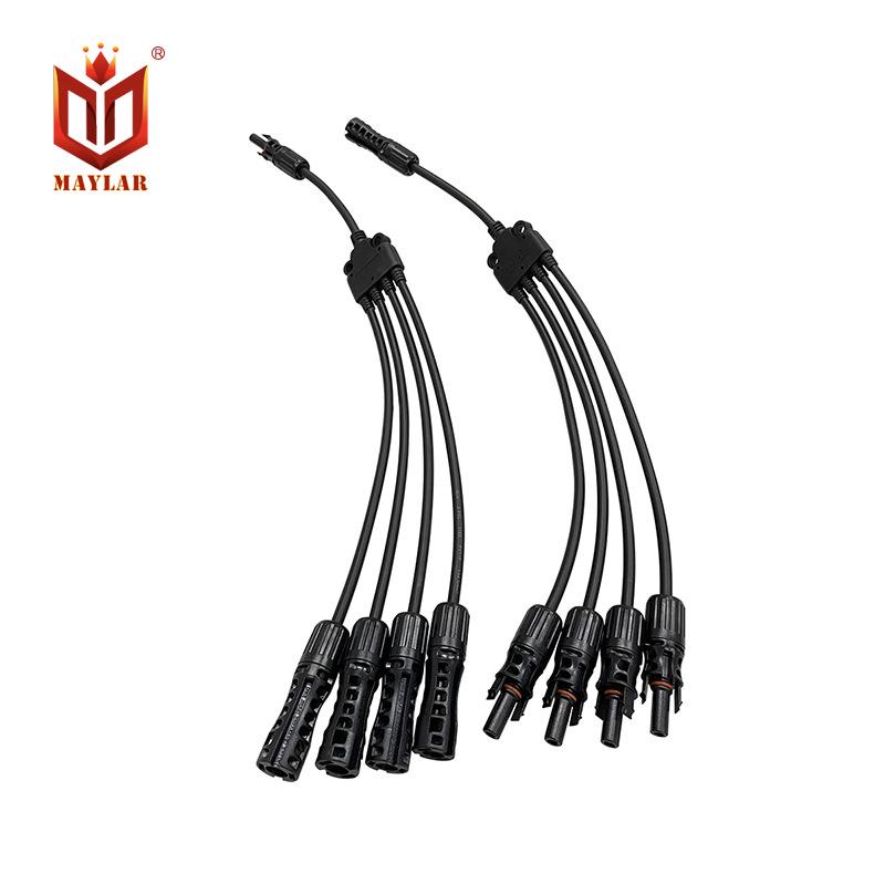 1500V PV Combiner Kit: MC4 Solar Connector 4-to-1 Y-Type Harness
