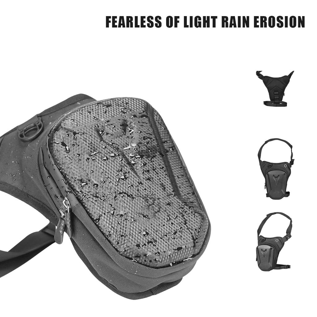 Motorcycle Drop Leg Bag Waist Bag Hard Shell Thigh Belt Hip Bum Cycling Outdoor Riding Running Hiking Climbing Fishing Chest Bag