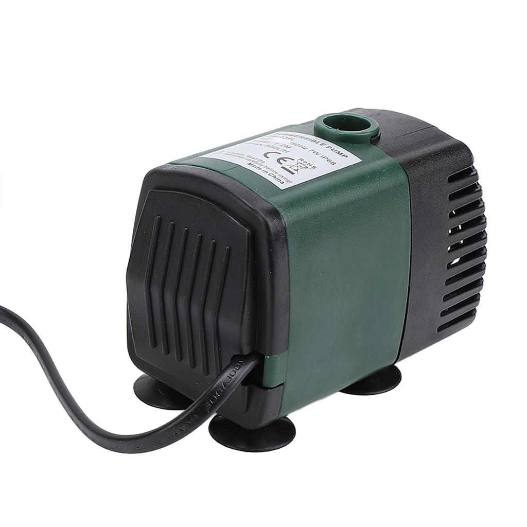 Submersible Fountain Water Pump Small Outdoor IP68 Protecting 7W 500LH for Aquarium Fish Tank Pond