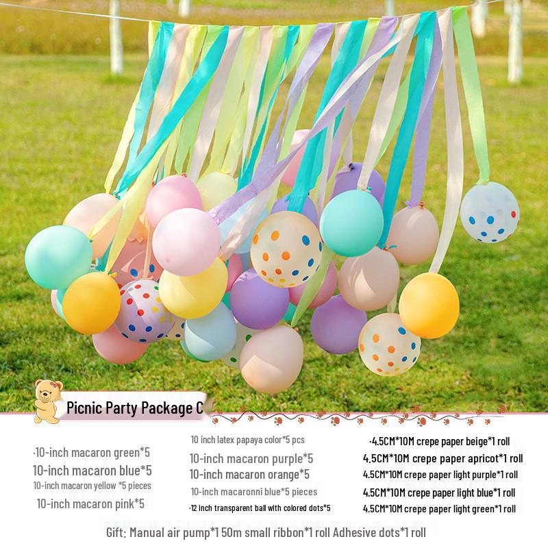 Gradient Rainbow Balloon with Crown for Girl's First Birthday Party Background Decoration