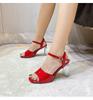 High Heel Women's Transparent Buckle Sandals