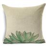 Nordic Style Succulents Printed Cushion Cover Pineapple Ananas Pattern Pillow Case Home Decorative Sofa Car Chair Throw Pillows