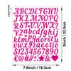 1 Inch Handwritten Letter Sticker Sturdy Multicolor Gift DIY Diary Hand Account English Alphanumeric Sticker