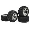 4PCS RC Rubber Tires Strong Cushioning Wear Resistant Replacement Rubber Tires for Traxxas Maxx