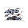 Pittura su Tela Poster a Tema Auto Pittura Decorativa Soggiorno Camera da Letto Stanza E-sport Murale da Corsa Supercar GTR