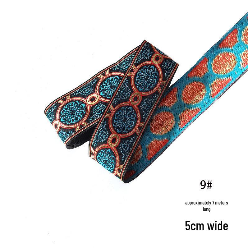 Xin Yuan 5cm Ethnic Yi Zhuang Mongolian Costume Ribbon Lace