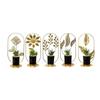 Mini Artificial Green Potted Plant Handmade Iron Pot Room Decoration for Table Office Home Shelf