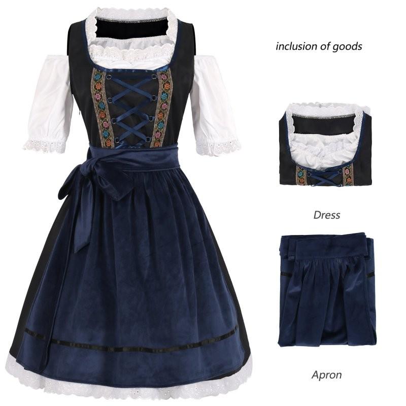 

Cosplay Women Oktoberfest Dresses Slip Skirt Festival Stage Performance Clothing S