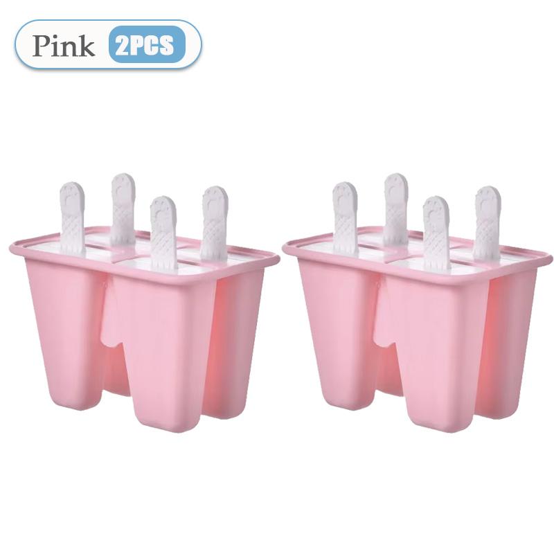Popsicle Molds 4 Pieces Silicone Ice Pop Molds BPA Free Popsicle Mold Reusable Easy Release Ice Pop Make Homemade Ice Cream