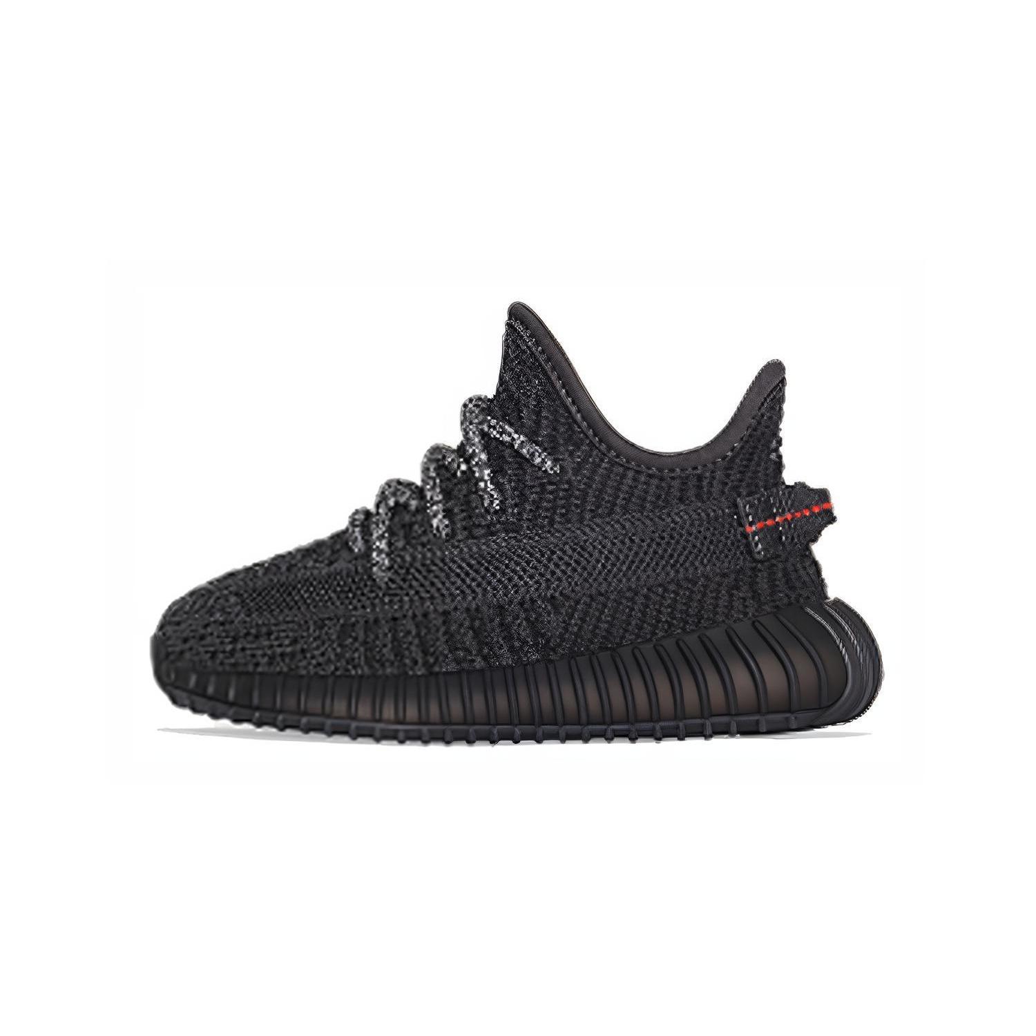 (TD) adidas Yeezy Boost 350 V2 Infant Black Non-Reflective Baby FU9011 EU 20