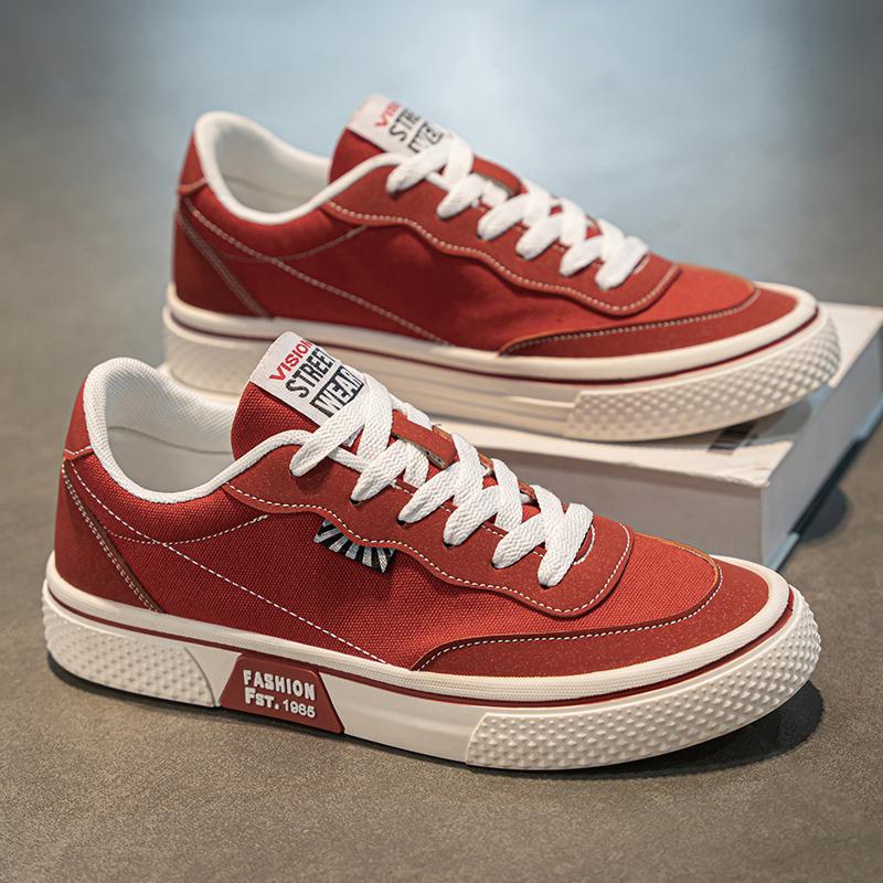 

Canvas new summer breathable casual big head board shoes sports platform red cloth shoes 39 standard sports code красный