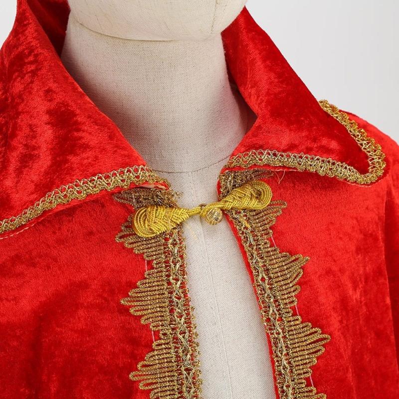 King Cloak Christmas Attire Premium Fabric Costume For Adults And Kids Ideal For Themed Parties And Photo Shoots