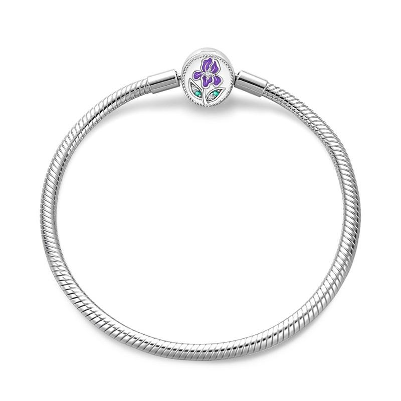 100% Silver Bracelet Fit Original Design Beads Charms DIY Jewelry Making Dazzling CZ Chain Bracelet For Women