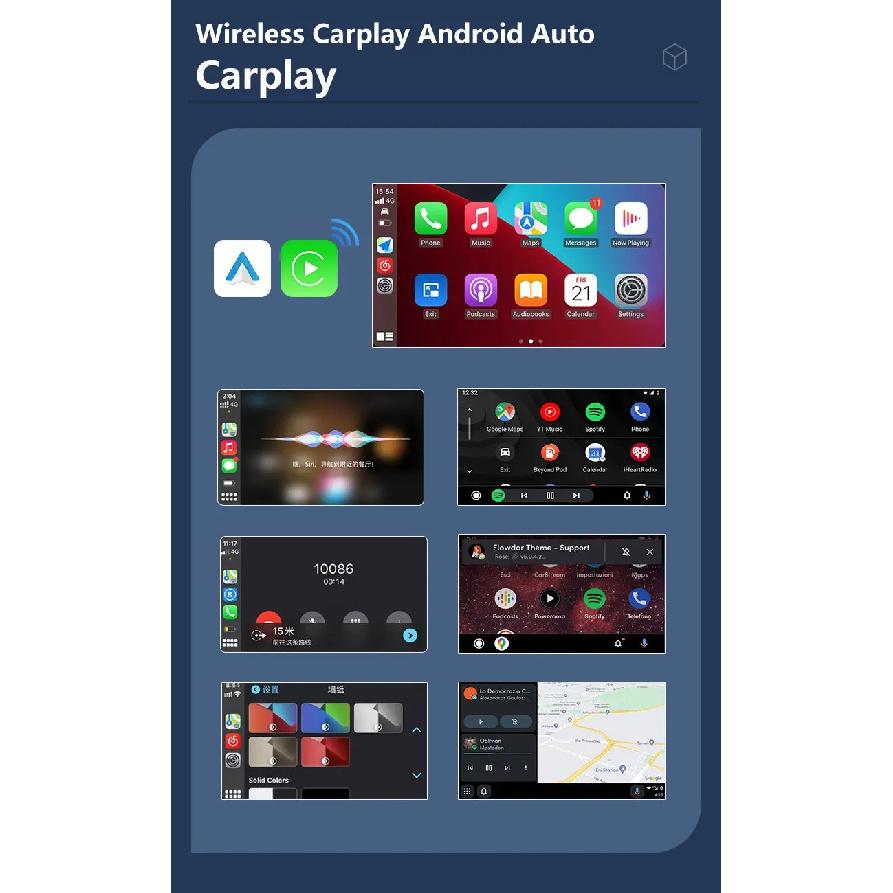 Wireless CarPlay Android Auto Adapter 2 in 1 AI Smart Box Mini USB C Smart Dongle for Car 5Ghz WiFi Stable Connection