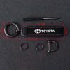 Suede Fur Car Key Chain Ring Metal Leather Keychain Motorcycle Keyring For Toyota 86 Corolla Prius YARiS Hilux CHR SUPRA RAV4