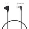 D-Tap to Locking DC2.1/2.5mm Monitors Straight Cable Power Cable for Atomos Video Assists Monitors Accesories