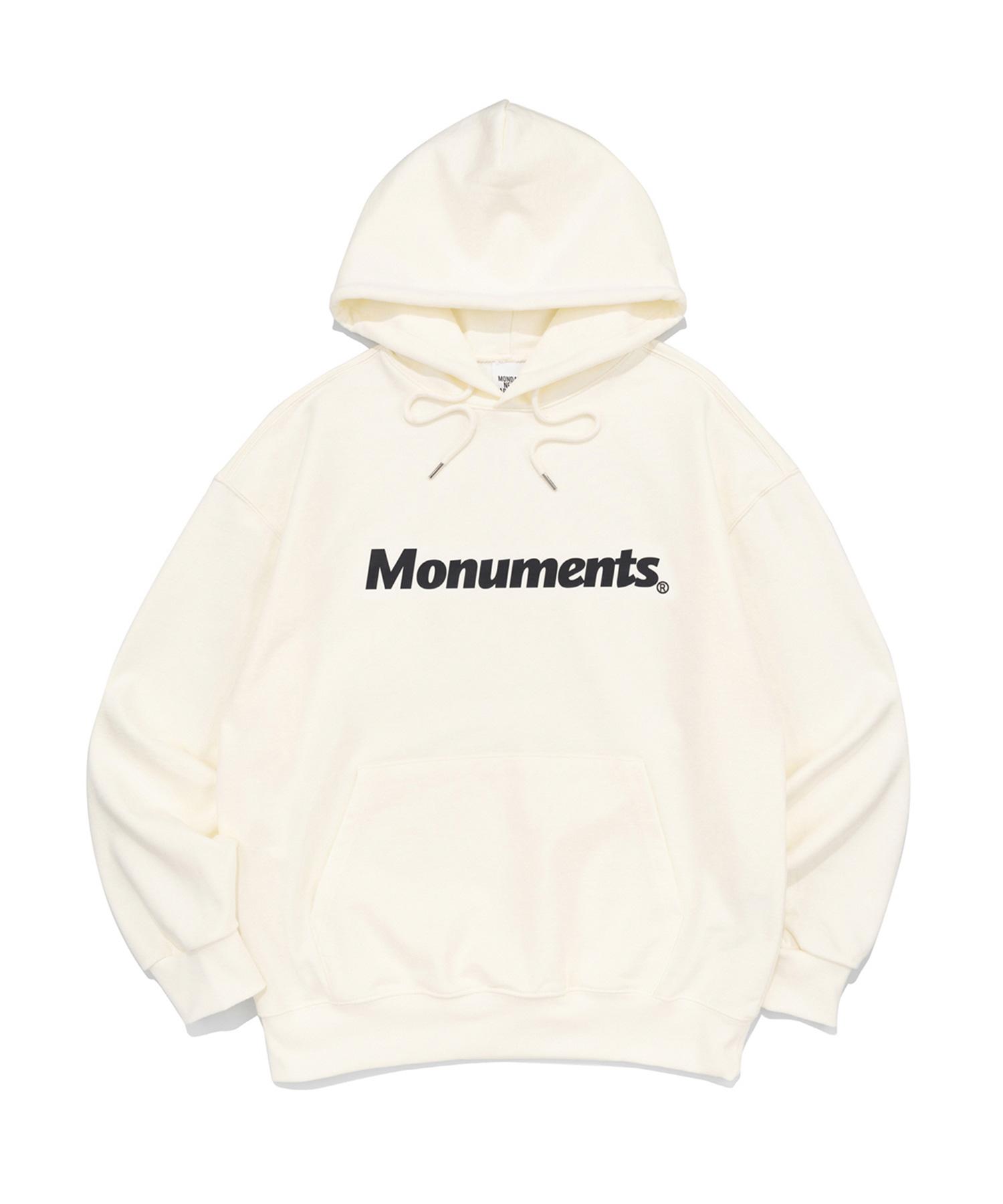 Худи с логотипом Monument Og (слоновая кость) Ivory/S