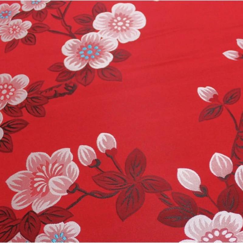 Chinese Style Decoration Weaving Brocade Fabric Jacquard Silk Fabric DIY Handmade Cheongsam Cotton-padded Jacket Mongolian Robe