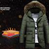 Men's Cotton-Padded Winter Jacket - Long Trendy Self-Cultivation Style with Youthful Design and Warmth