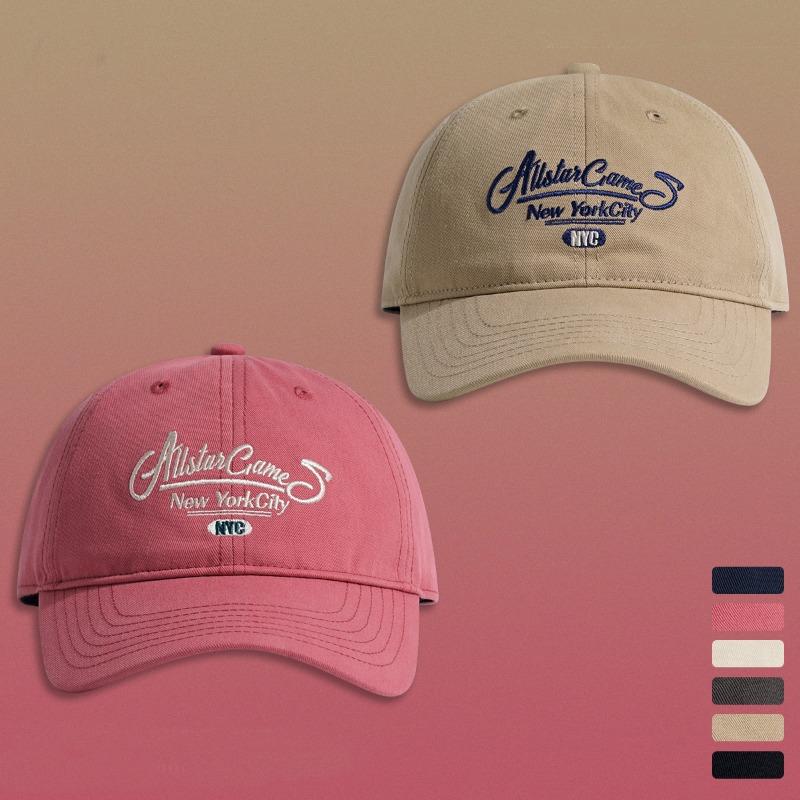 Letter embroidered baseball cap women's spring and summer new sunshade street face small big brim cap men