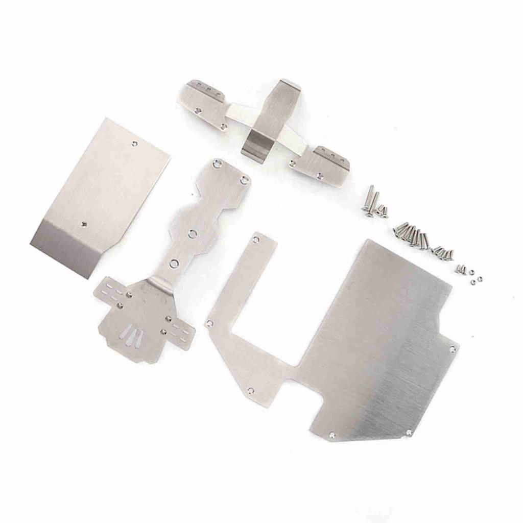 Stainless Steel Body Armor Front Chassis Rear Protection Set for TRAXXAS 1 7 UDR RC Accessories