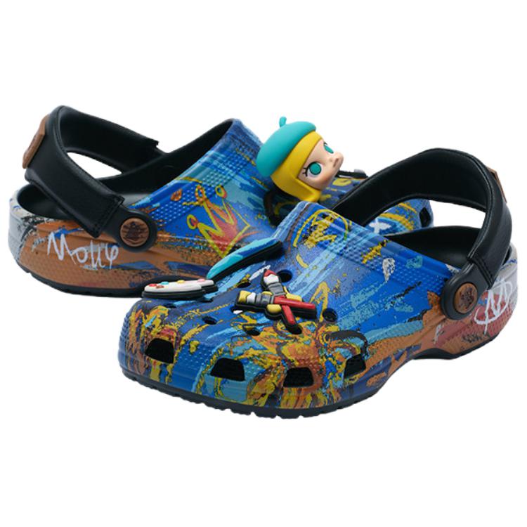Crocs X Bubble Mart Molly Eva Classic Fashion Clogs Unisex Clogs Blue 212962
