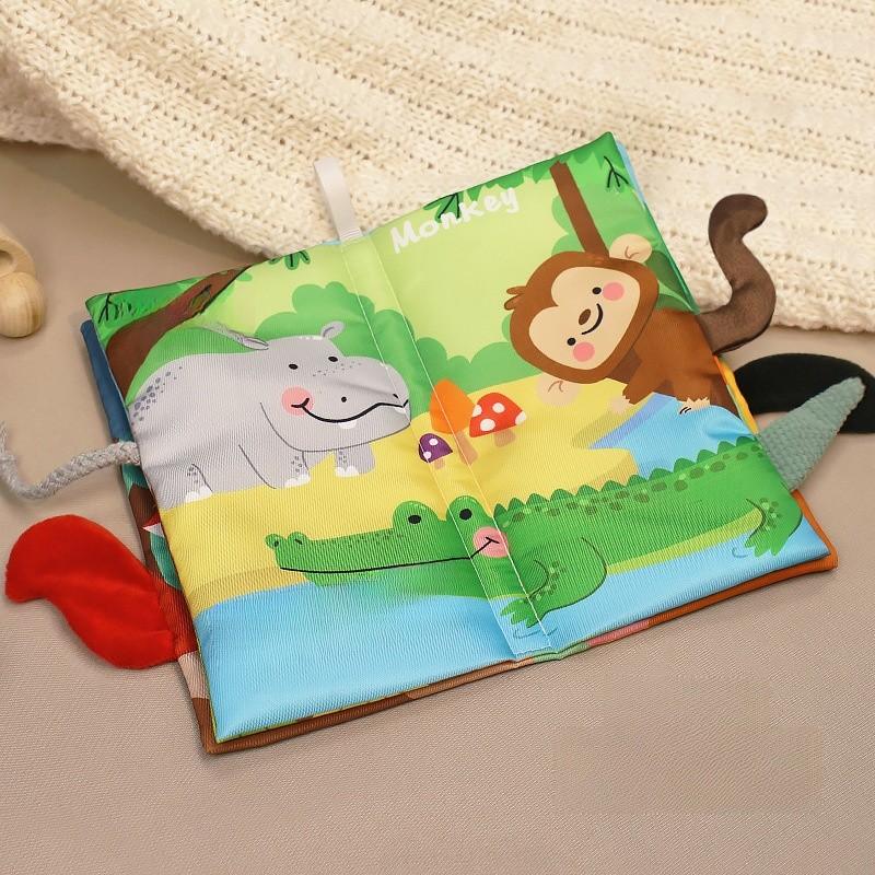 Baby Tearresistant Fabric Book With Bilingual Content For Early Childhood Learning And Sensory Development