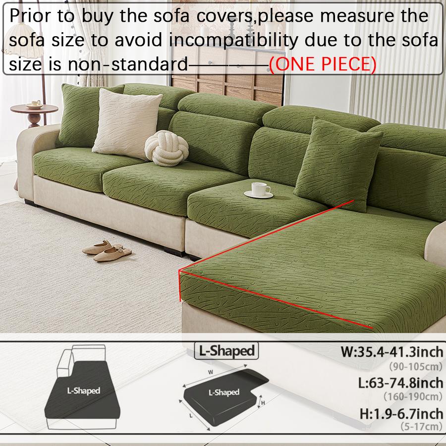 Jacquard Sofa Seat Cushion Cover Thicken Sofa Cover Sofa Slipcover Stretch Sofa Cover Pets Kid Furniture Protector For Home
