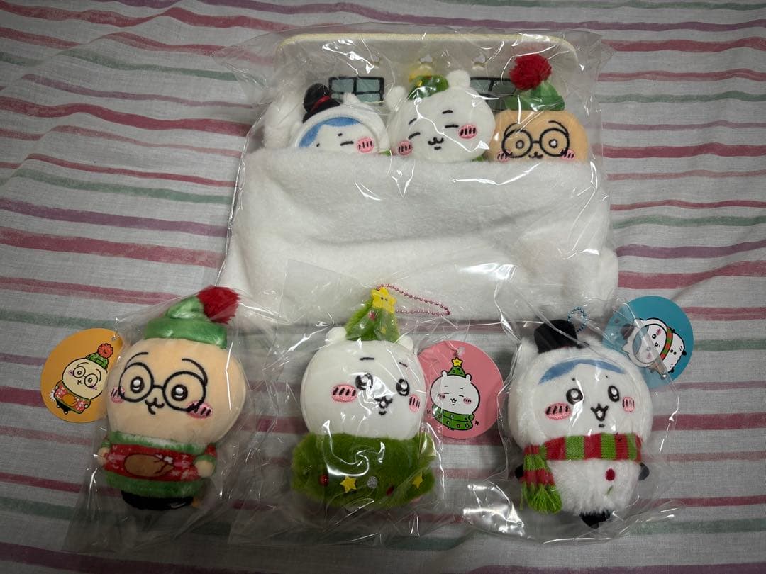 Chikawa Holiday Mascot 4-piece set
