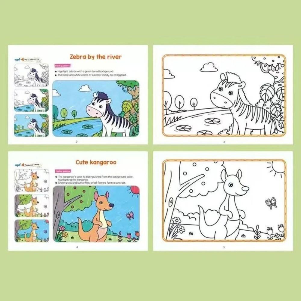 Baby Coloring Books Animals Drawing Toy Children's Drawing Book  Home Activity