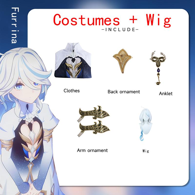 Ysir Genshin Impact Furrina Water God Costume