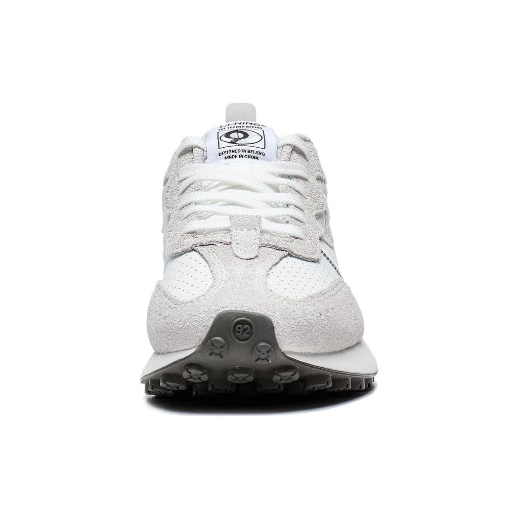 Li Ning Fang Yuan Classic Non-Slip Wear-Resistant Low-Top Sports Casual Shoes Women Sneakers Champagne-White AGCT048-2