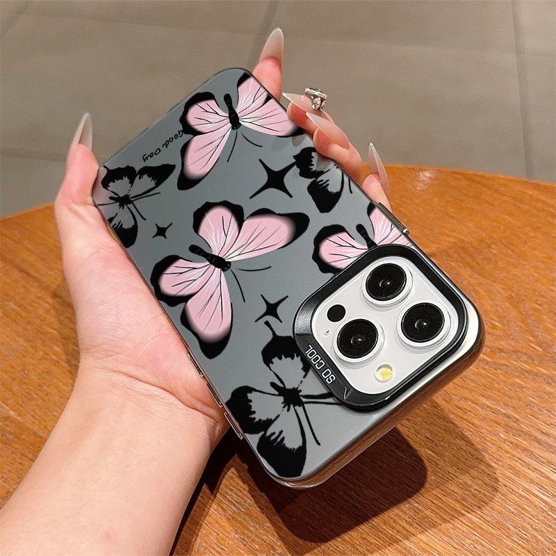 Premium butterfly for Apple 15promax mobile phone case 14plus niche 13 anti-drop iPhone11 female 1216
