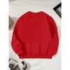 Heart Arrow Print Crewneck Sweatshirt, Warm Comfortable Long Sleeve Top