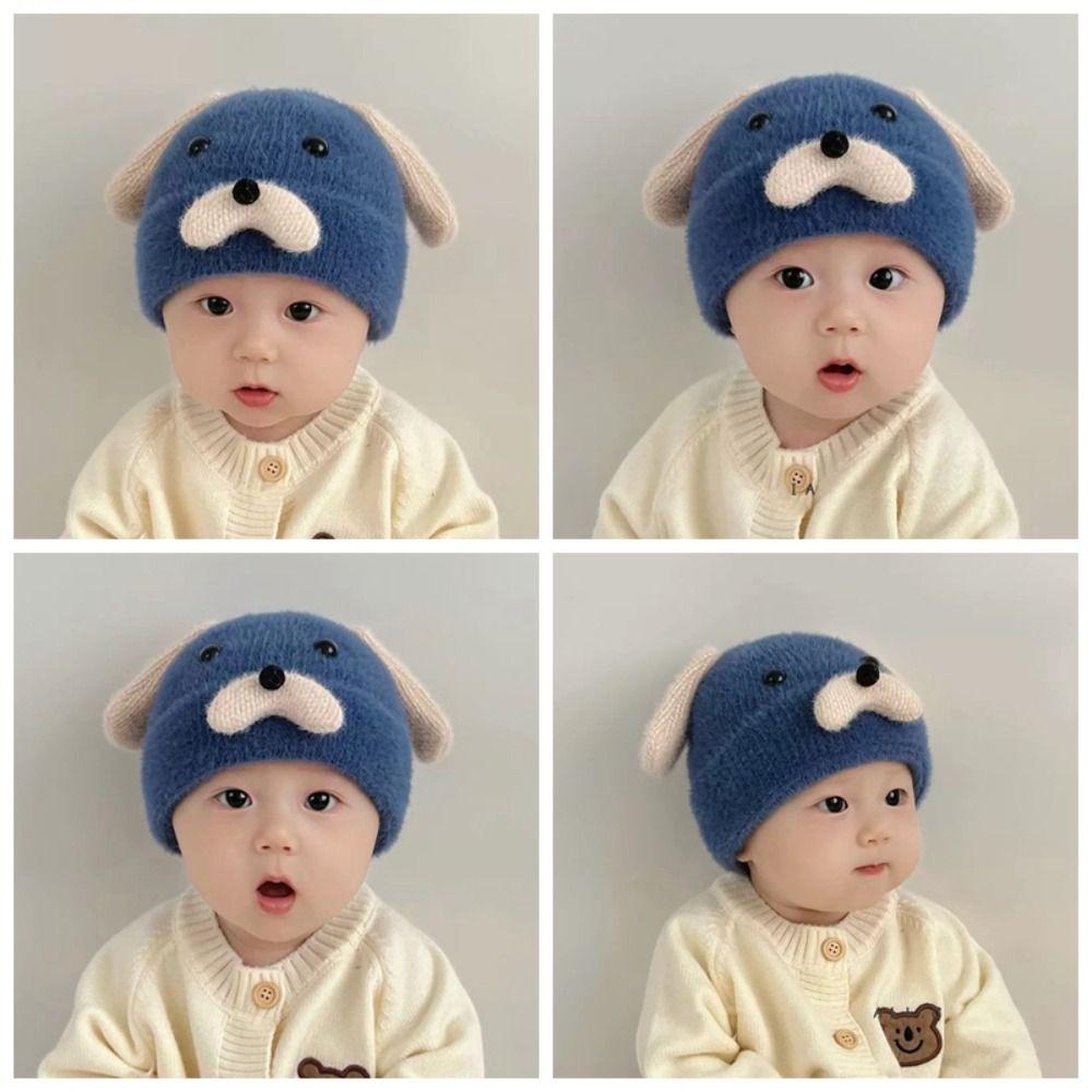 Thickened Baby Hat Knitted Beanie Cap New Bonnet