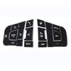 Steering Wheel Black Alloy For LR Discovery Sport 2015- Button Sticker Trim