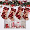 Red Holiday Charming And Black Plaid Christmas Stockings With Designs Festive