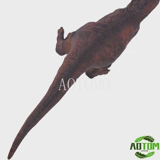 Tyrannosaurus Rex Figure, Vinyl Model, Soft Vinyl, Brown, Dinosaur Collection, Big Size