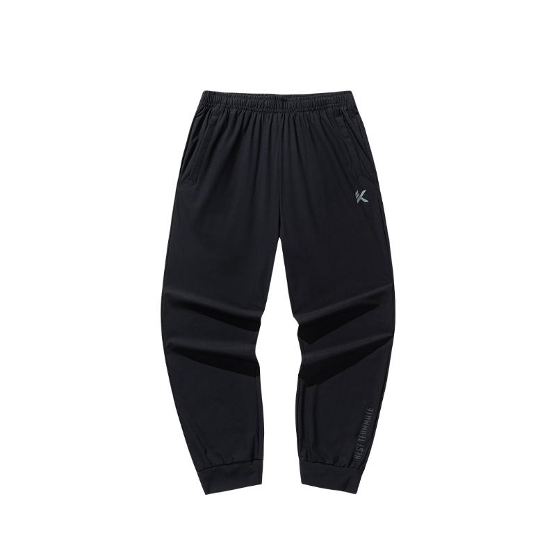 

Anta KT Series Basketball Comfortable Simple Versatile Fashion Breathable Mid-Waist Casual Knitted Sports Pants Men bottoms Basic-Black 152521352-1 XL