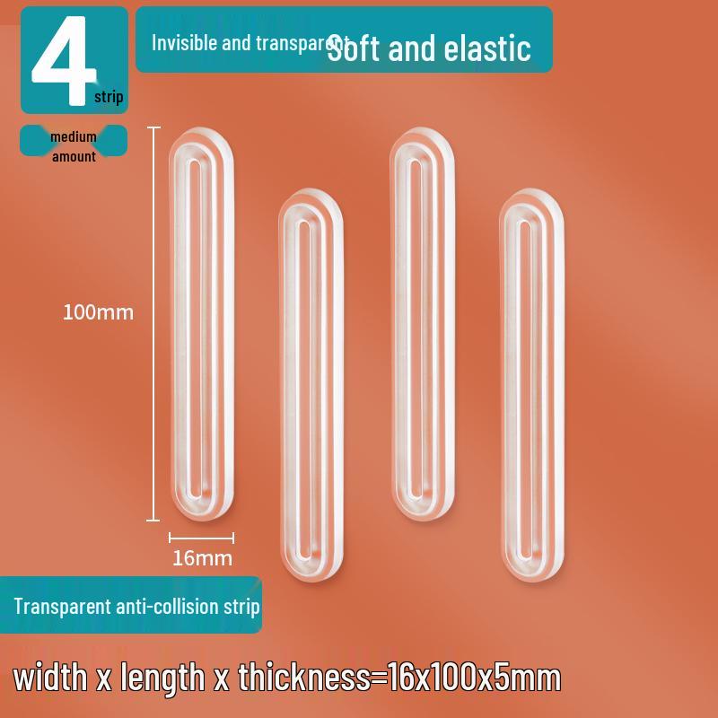 Silicone Door Handle Anti-Collision Buffer Pad for Wall and Glass Protection