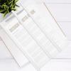 10Pcs Easy-Use Plastic Slide Binders Binding Bars for School Office Home Transparent File Organization Loose Leaf Bookbinding