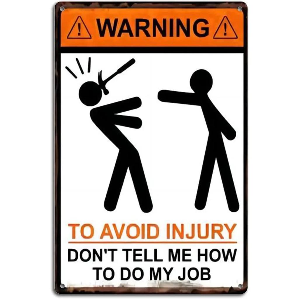Metal Sign No Stupid People Tin Wall Decor Retro Home Bar Garage Man Cave