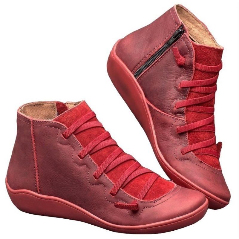 Women's Shoes Martin Boots Women's High Top Versatile Short Boots Women's Casual Boots Flat Tooling Women's Boots Large Size